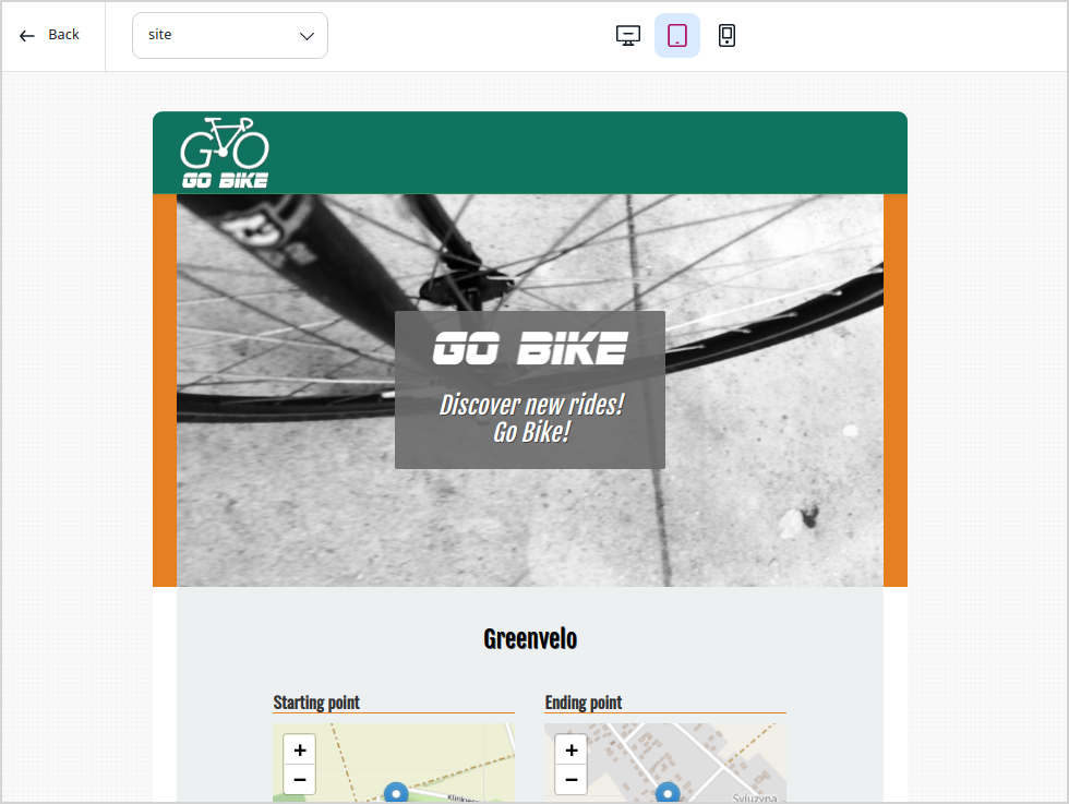 Full ride preview in admin